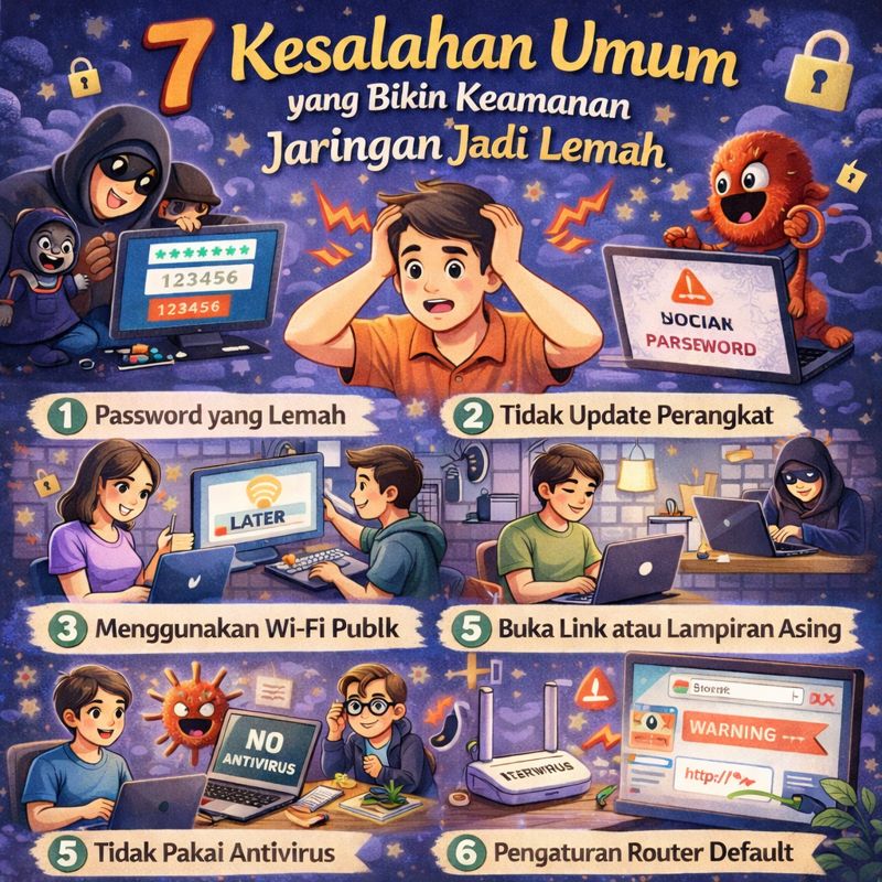 7 Kesalahan Umum yang Bikin Keamanan Jaringan Jadi Lemah